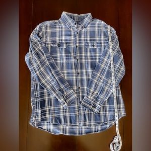 George | Plaid Flannel Long Sleeve Button-Up | XL